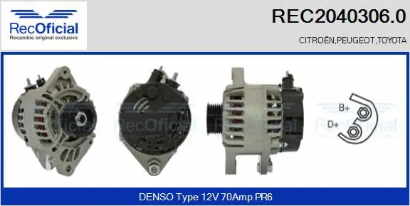 Alternator (REC2040306.0)