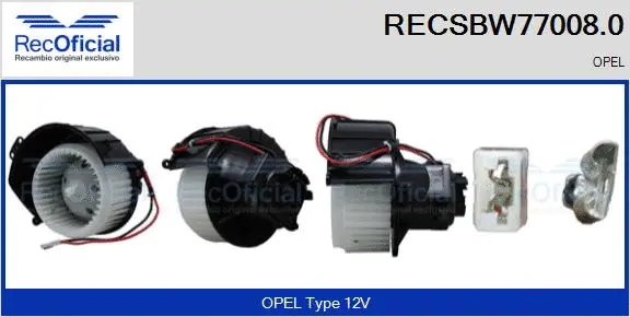 Interior Blower (RECSBW77008.0)