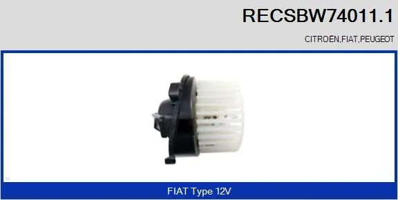 Interior Blower (RECSBW74011.1)
