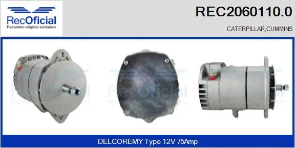 Alternator (REC2060110.0)