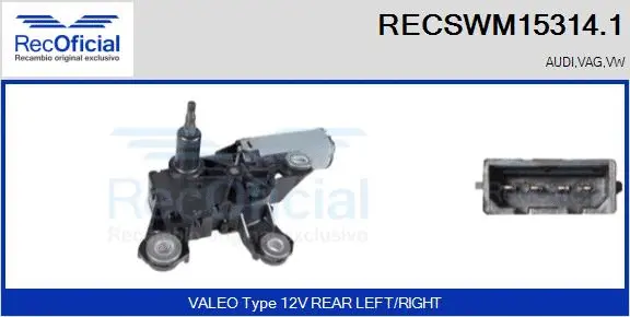 Wiper Motor (RECSWM15314.1)