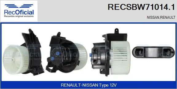 Interior Blower (RECSBW71014.1)