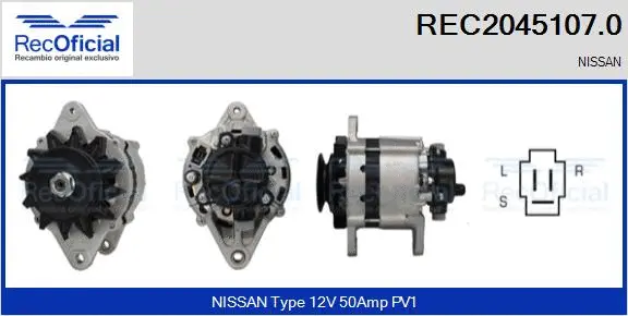 Alternator (REC2045107.0)