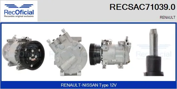 Compressor, air conditioning (RECSAC71039.0)