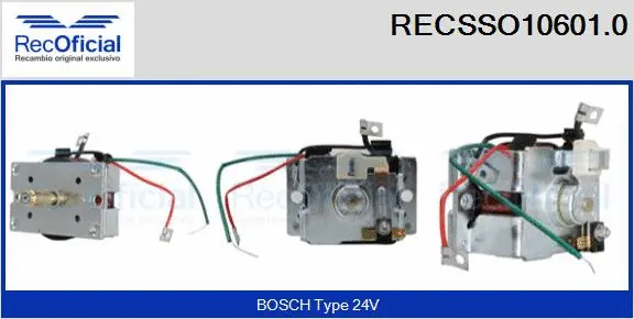 Solenoid Switch, starter (RECSSO10601.0)