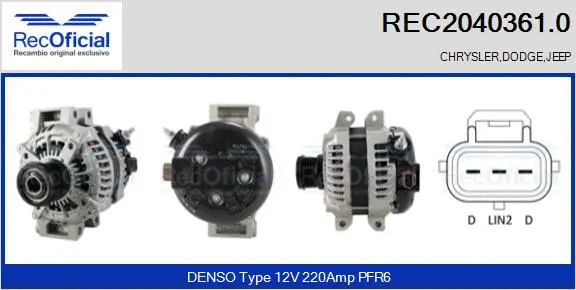 Alternator (REC2040361.0)