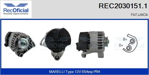 Alternator (REC2030151.1)