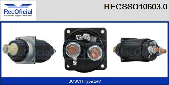 Solenoid Switch, starter (RECSSO10603.0)