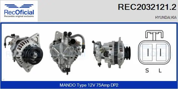 Alternator (REC2032121.2)