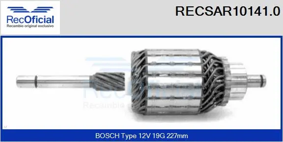 Armature, starter (RECSAR10141.0)