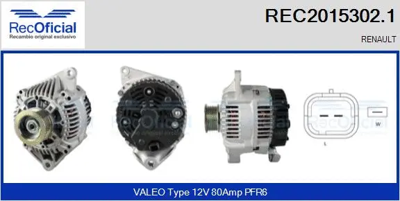 Alternator (REC2015302.1)