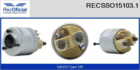 Solenoid Switch, starter (RECSSO15103.1)