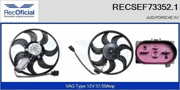 Fan, engine cooling (RECSEF73352.1)