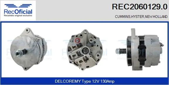 Alternator (REC2060129.0)