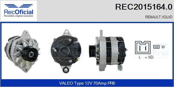 Alternator (REC2015164.0)