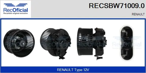 Interior Blower (RECSBW71009.0)