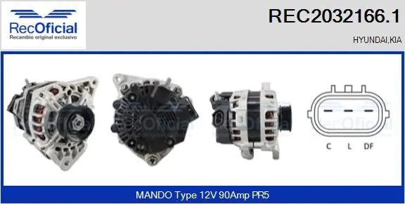 Alternator (REC2032166.1)