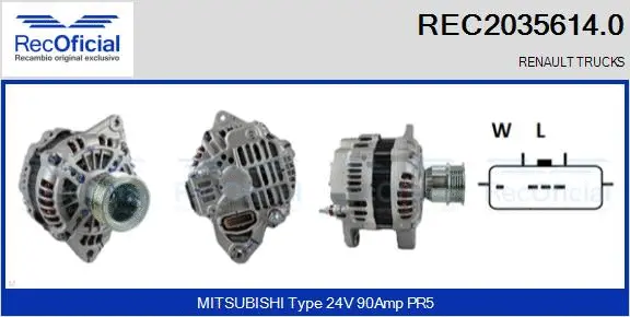 Alternator (REC2035614.0)