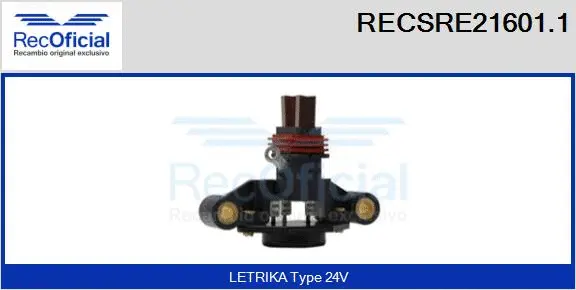 Alternator Regulator (RECSRE21601.1)