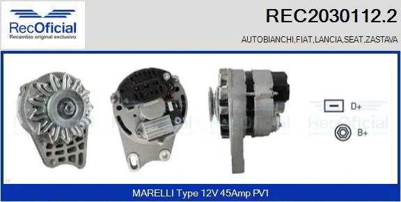 Alternator (REC2030112.2)