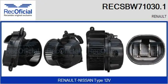 Interior Blower (RECSBW71030.1)