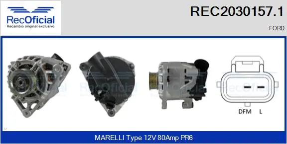 Alternator (REC2030157.1)