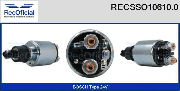 Solenoid Switch, starter (RECSSO10610.0)