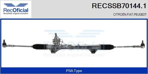 Steering Gear (RECSSB70144.1)