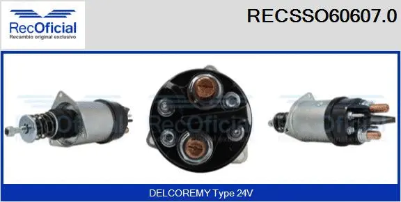 Solenoid Switch, starter (RECSSO60607.0)