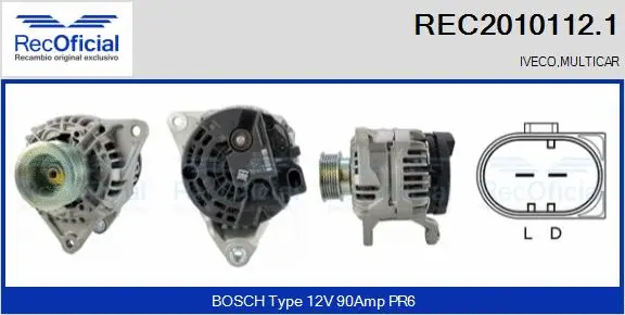 Alternator (REC2010112.1)