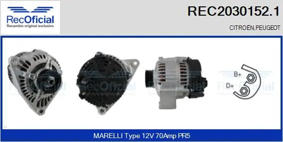 Alternator (REC2030152.1)