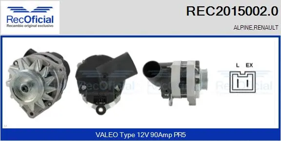 Alternator (REC2015002.0)