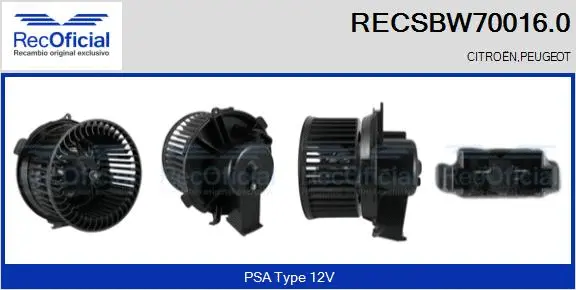 Interior Blower (RECSBW70016.0)