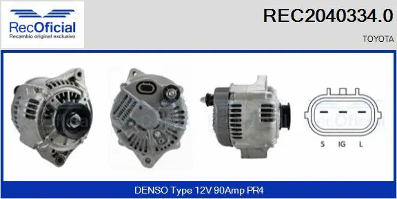 Alternator (REC2040334.0)