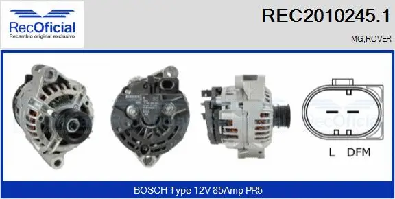 Alternator (REC2010245.1)