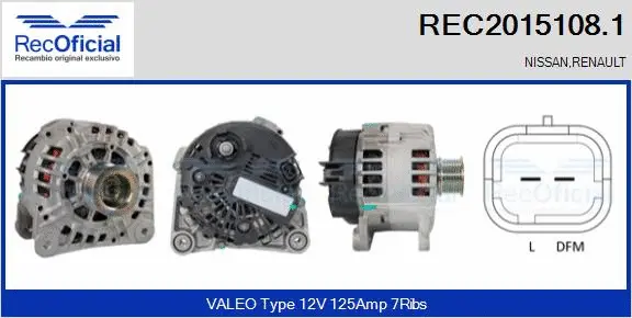 Alternator (REC2015108.1)