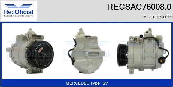 Compressor, air conditioning (RECSAC76008.0)