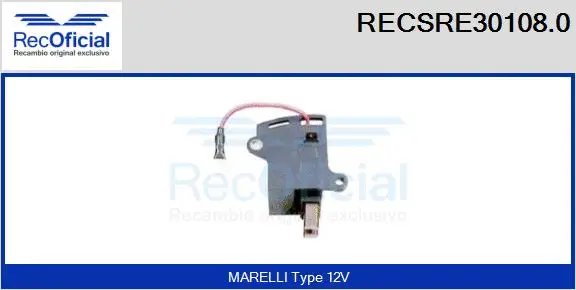 Alternator Regulator (RECSRE30108.0)