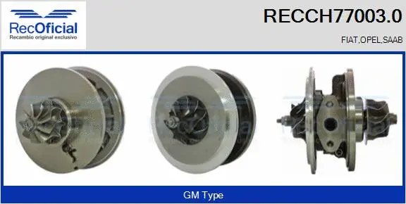 Core assembly, turbocharger (RECCH77003.0)