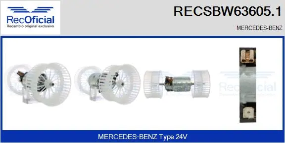 Interior Blower (RECSBW63605.1)
