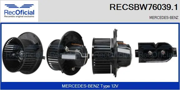 Interior Blower (RECSBW76039.1)