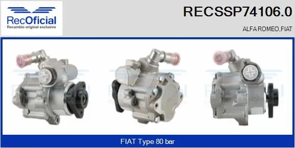 Hydraulic Pump, steering (RECSSP74106.0)
