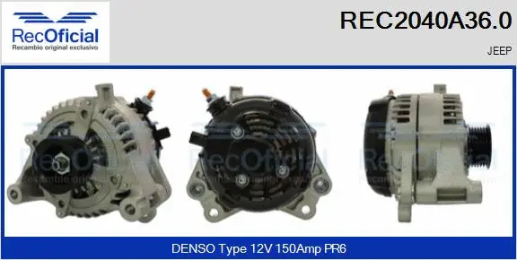 Alternator (REC2040A36.0)
