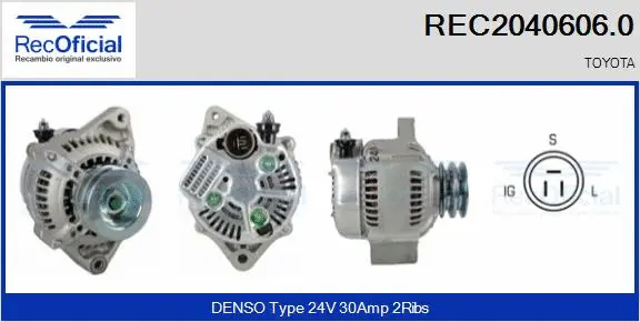 Alternator (REC2040606.0)