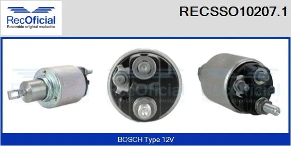 Solenoid Switch, starter (RECSSO10207.1)