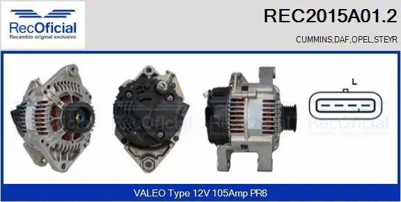Alternator (REC2015A01.2)