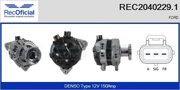 Alternator (REC2040229.1)