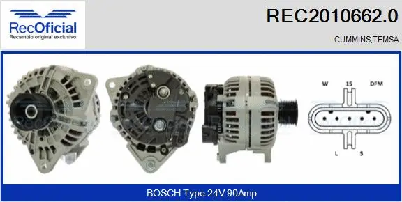 Alternator (REC2010662.0)