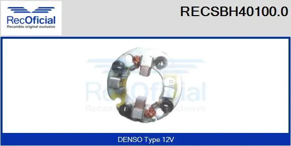 Holder, carbon brushes (RECSBH40100.0)