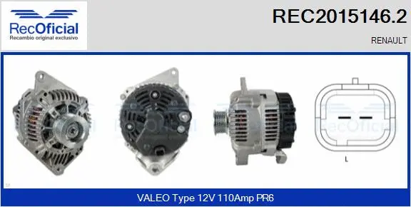Alternator (REC2015146.2)